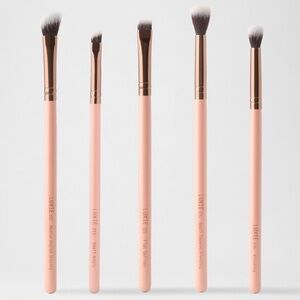 Luxie Rose Gold 5pc Eye Makeup Brush Collection